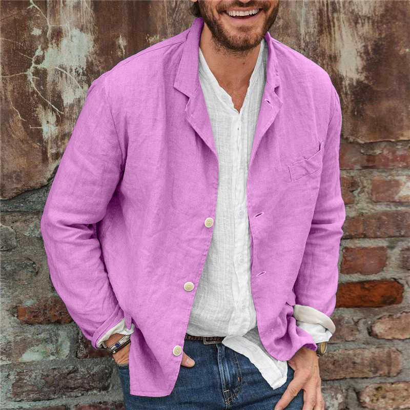 Luvo | Lightweight Linen Jacket – Casual Chic Style for Men
