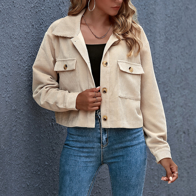 Luvo | Veste Mi-Saison Décontractée pour Femme – Fermeture à Boutons