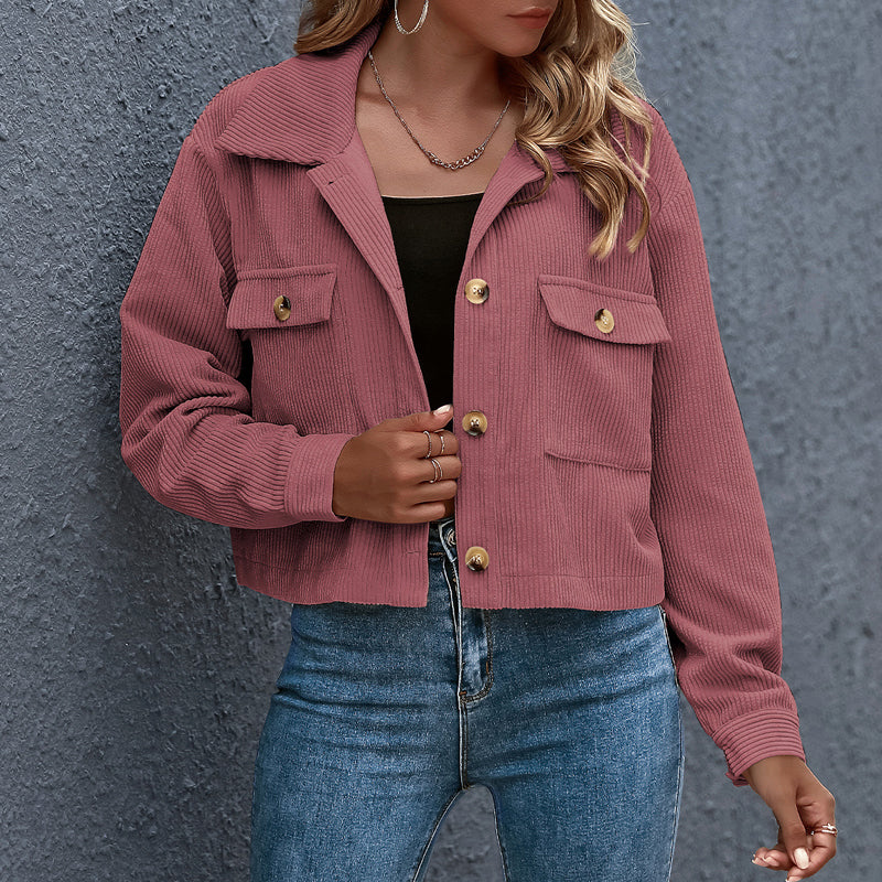 Luvo | Veste Mi-Saison Décontractée pour Femme – Fermeture à Boutons
