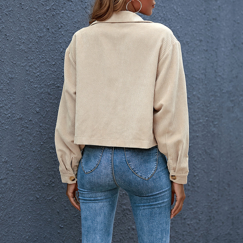 Luvo | Veste Mi-Saison Décontractée pour Femme – Fermeture à Boutons