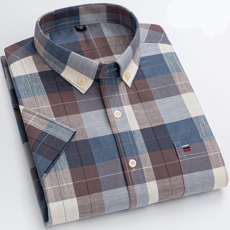 Luvo | Chemise en Coton Doux avec Poche Poitrine Pratique