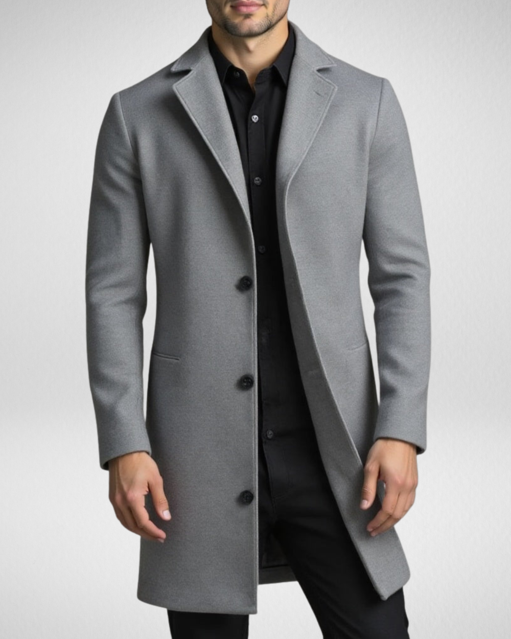 Luvo | Manteau Long pour Homme - Manteau d’Hiver Doublure Chaude