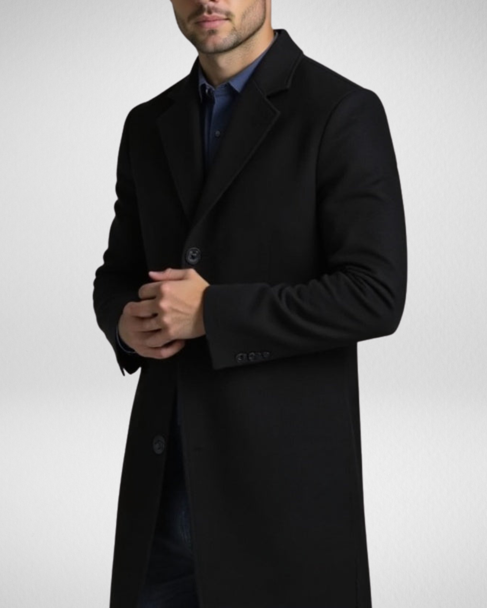 Luvo | Manteau Long pour Homme - Manteau d’Hiver Doublure Chaude