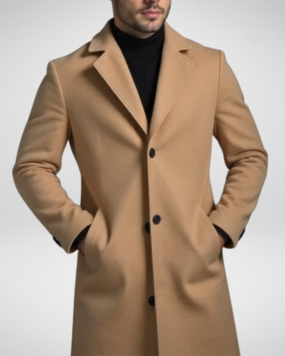 Luvo | Manteau Long pour Homme - Manteau d’Hiver Doublure Chaude