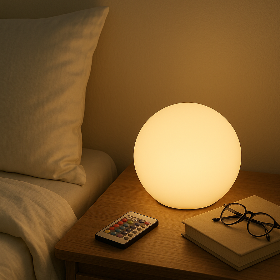 Luvo | Wireless Rechargeable Table Lamp with 16 Colors and Remote Control