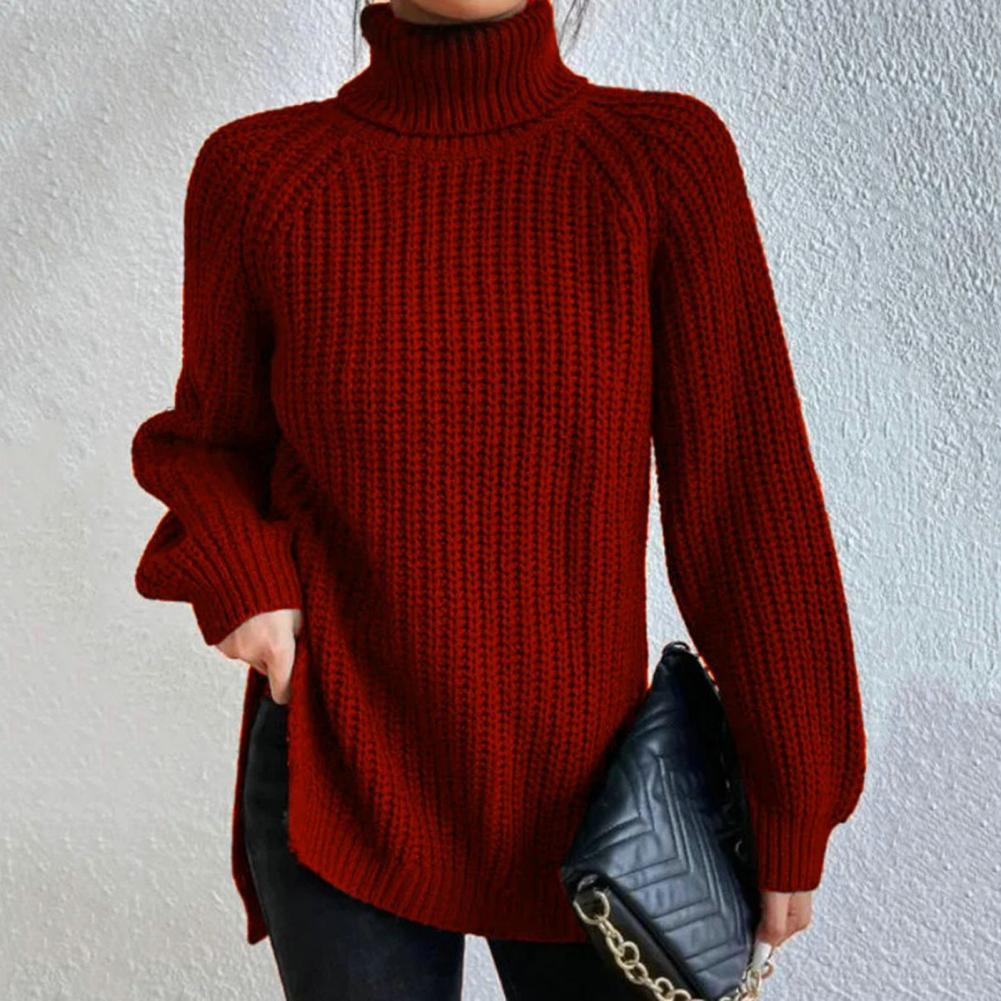 Luvo | Pull à col roulé pour femme à coupe ample – Manches longues