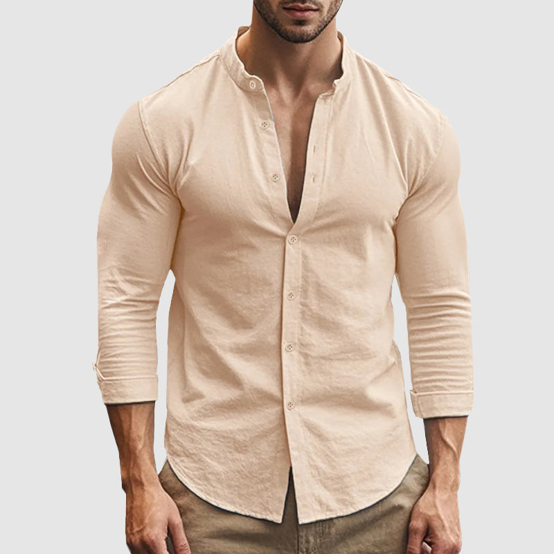 Luvo | Chemise en Lin d'Été – Style Décontracté Chic pour Homme