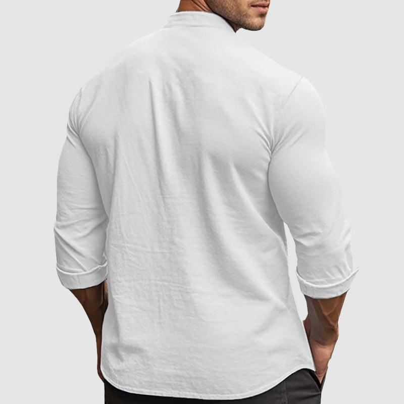 Luvo | Chemise en Lin d'Été – Style Décontracté Chic pour Homme