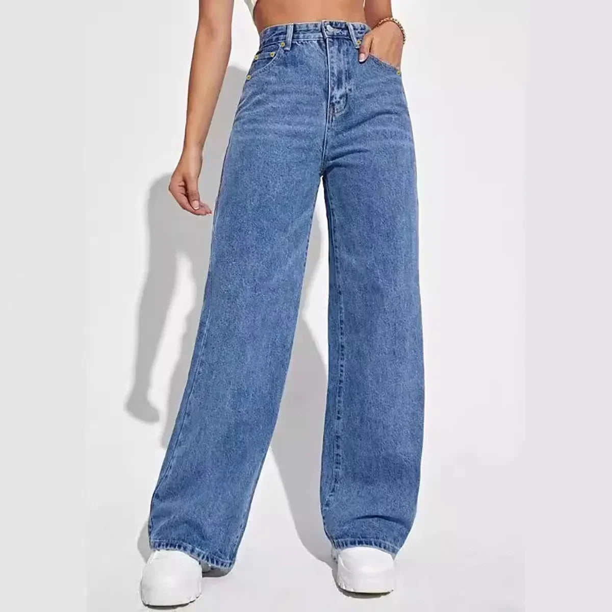 Luvo | Jean Mom pour Femme – Taille Haute