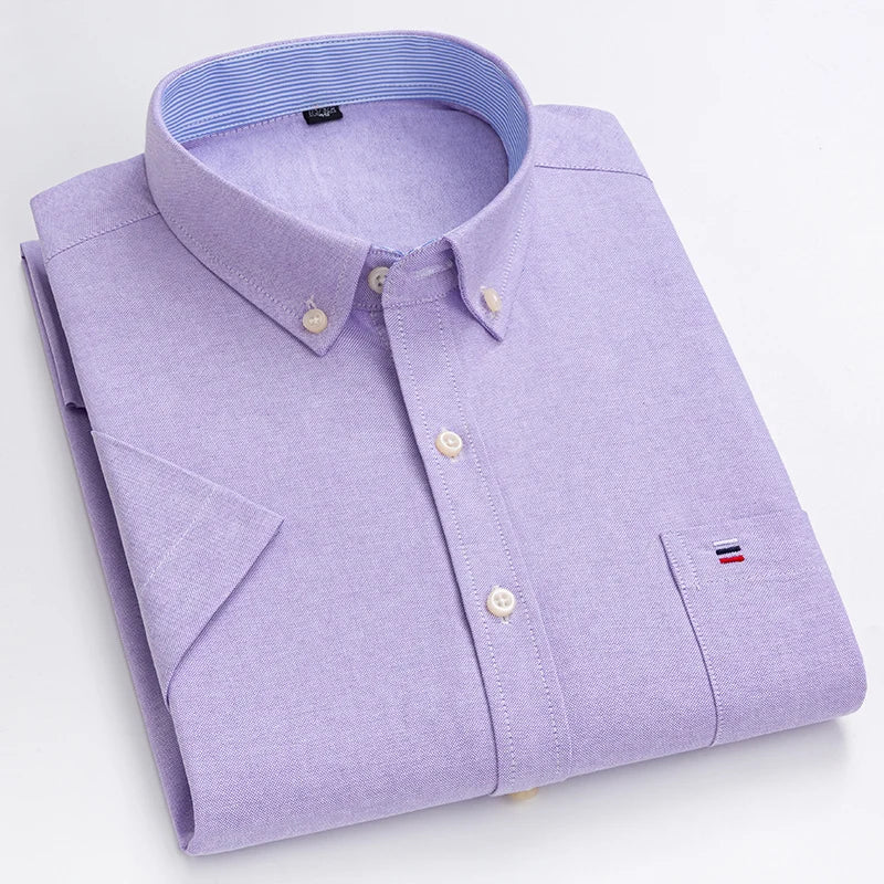 Luvo | Chemise boutonnée pour hommes - Manches courtes