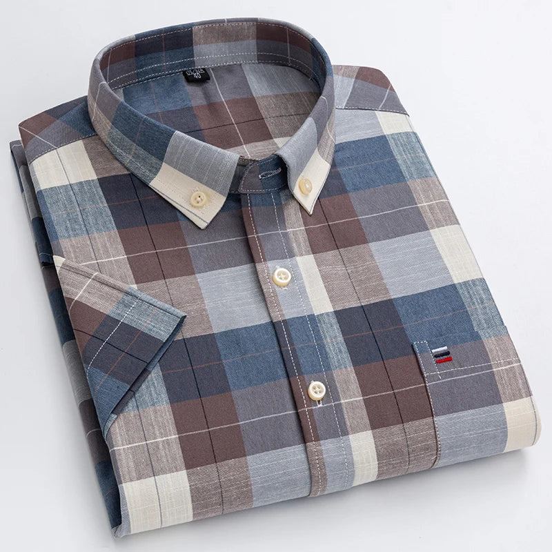 Luvo | Chemise boutonnée pour hommes - Manches courtes