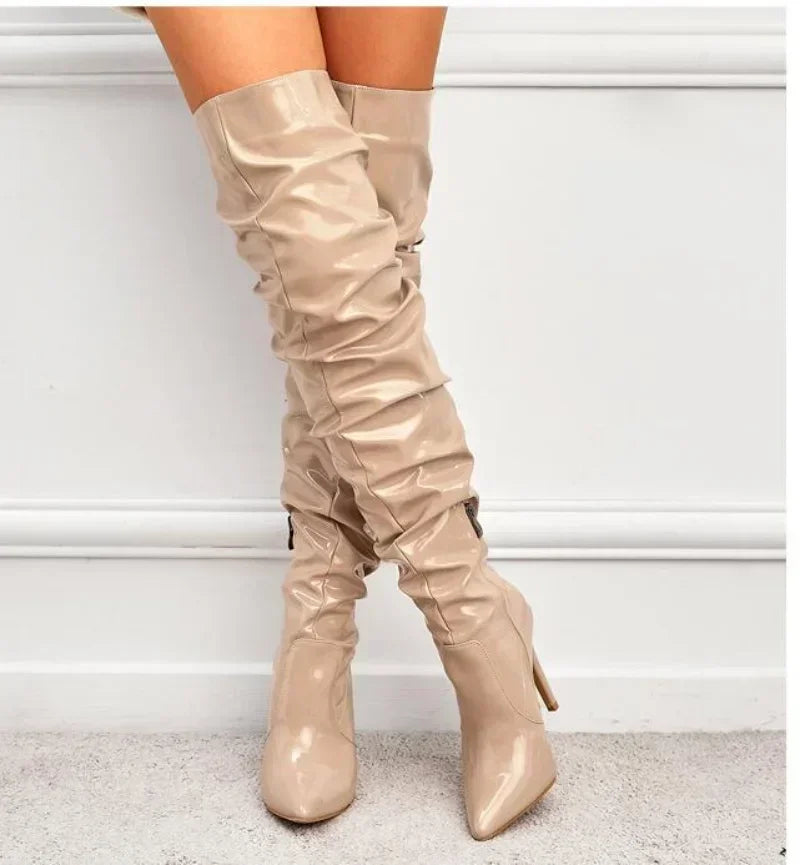 Luvo | Cuissardes pour femme – Talon aiguille avec bout pointu