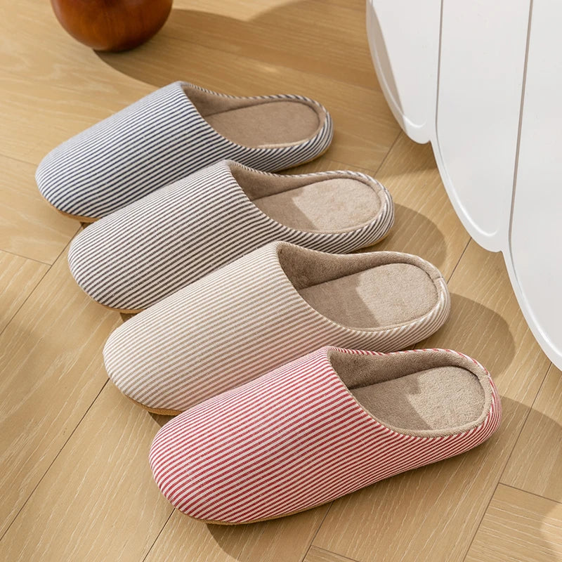Luvo | Chaussons d’Intérieur Unisexe – Rayés et Pratiques