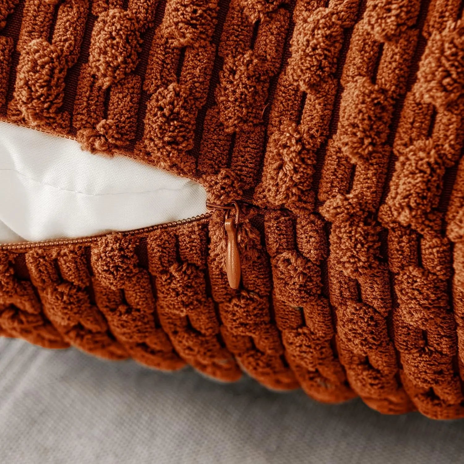 Luvo | Striped Corduroy Decorative Cushion – for Sofa and Bed