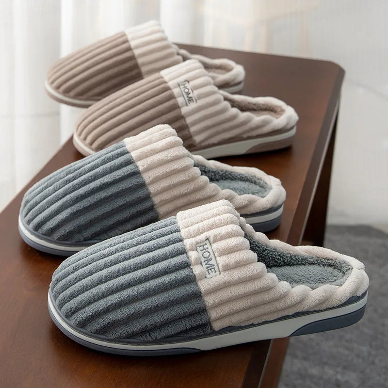 Luvo | Chaussons pour Homme – Rayés et Confortables – Hiver