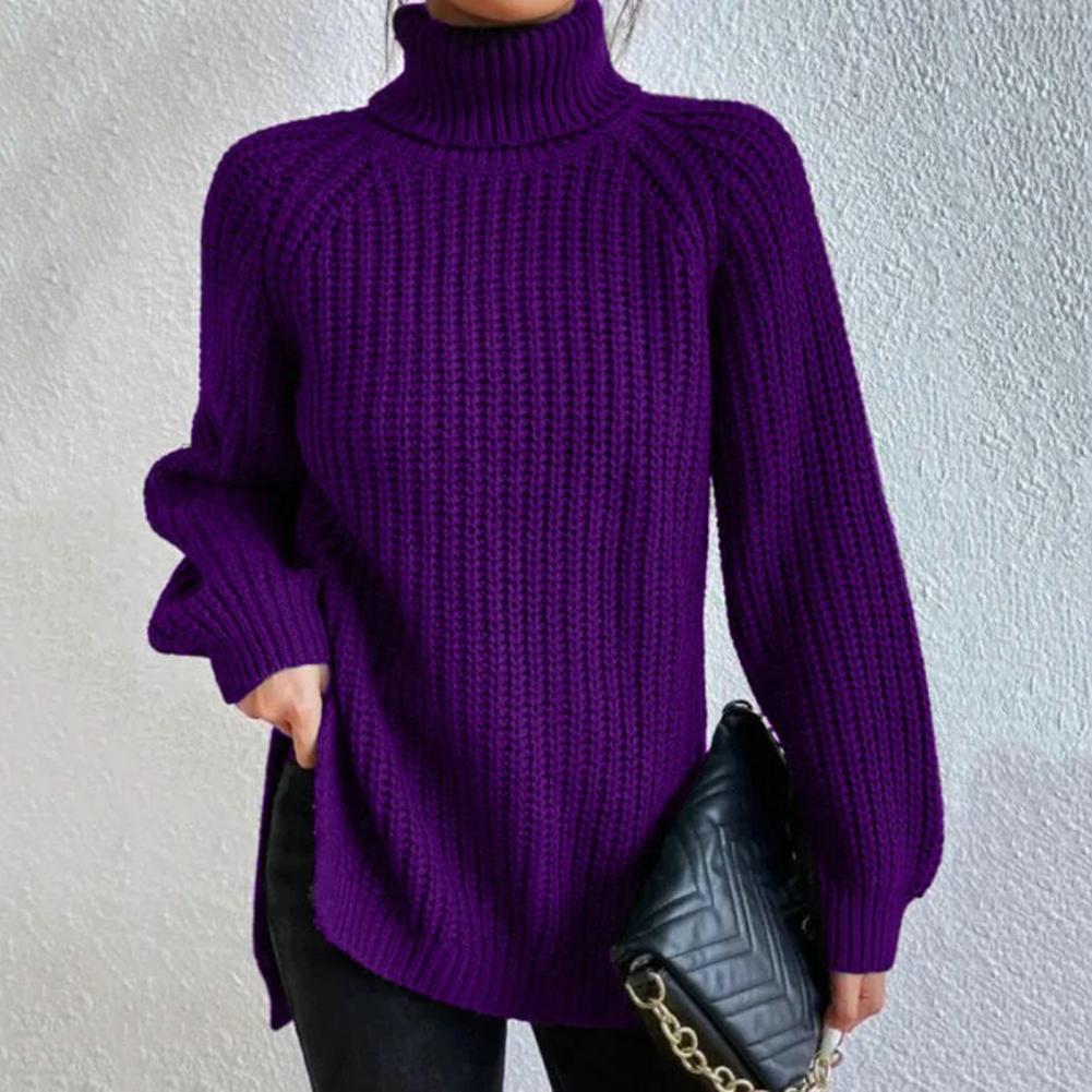 Luvo | Pull à col roulé pour femme à coupe ample – Manches longues