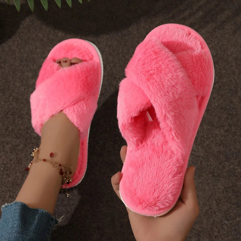 Luvo | Cozy Slippers for Women - Open Toe