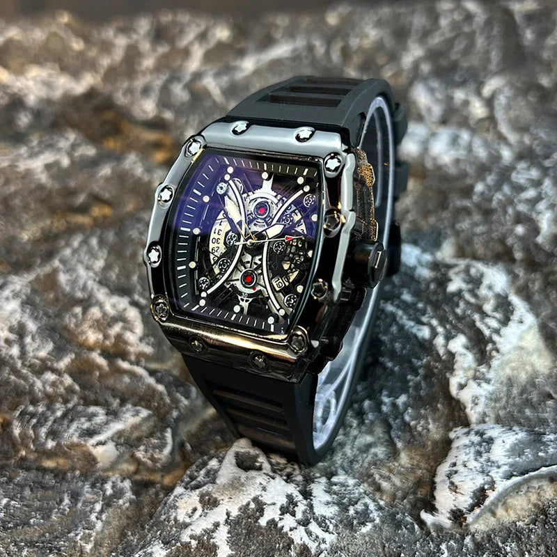 Luvo | Montre Homme de Luxe – Cadran Style Tonneau