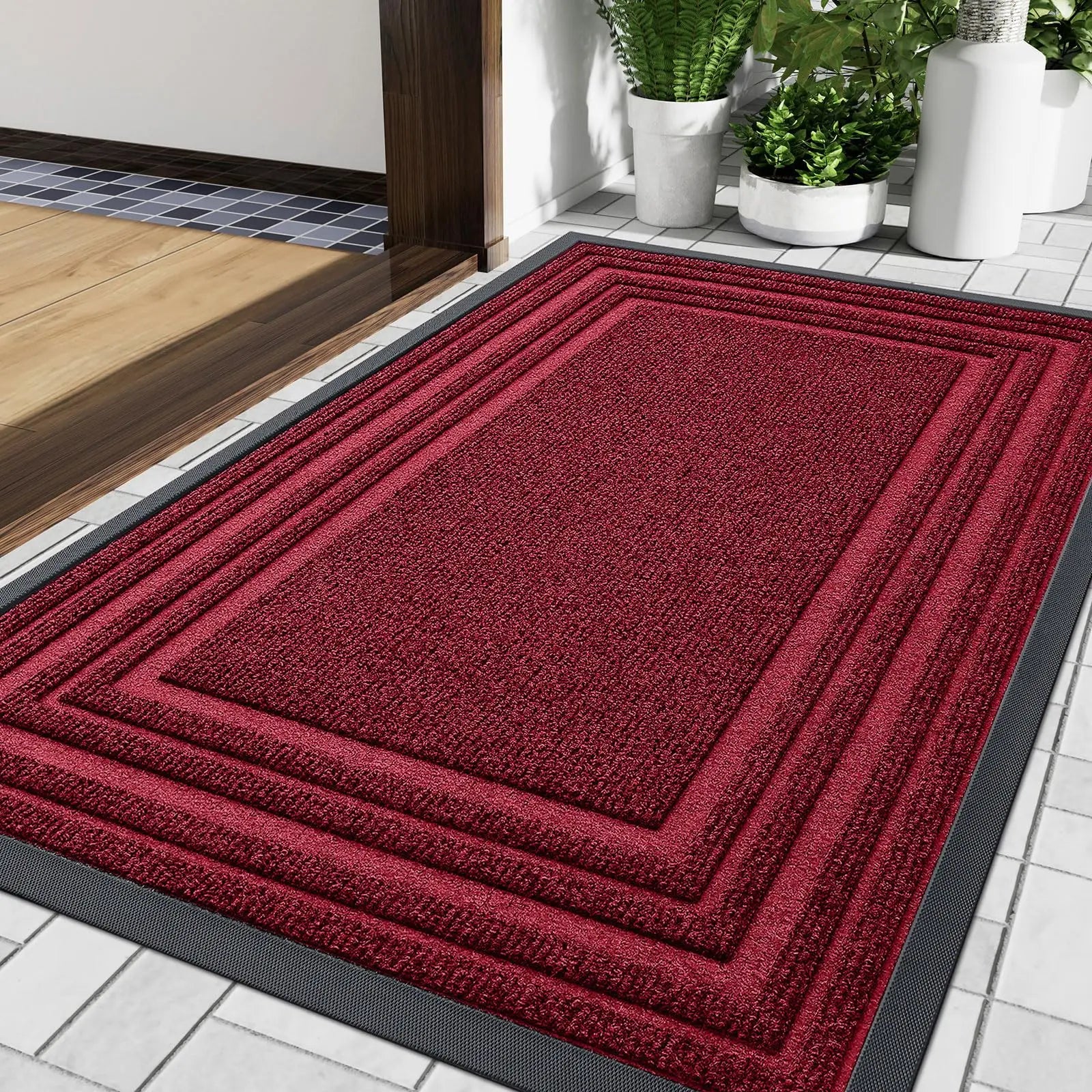 Luvo | Thin Non-Slip Doormat in Natural Rubber for Indoor and Outdoor Use