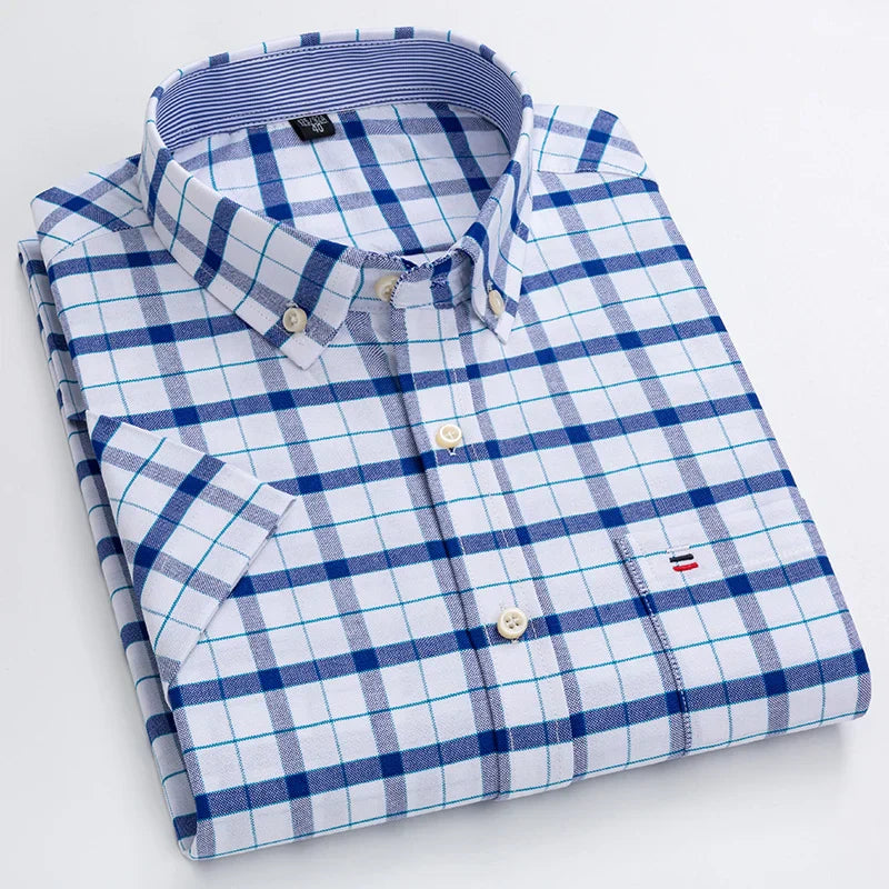 Luvo | Chemise boutonnée pour hommes - Manches courtes