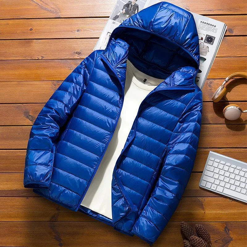 Luvo | Veste d’hiver matelassée à capuche pour homme – Manches longues
