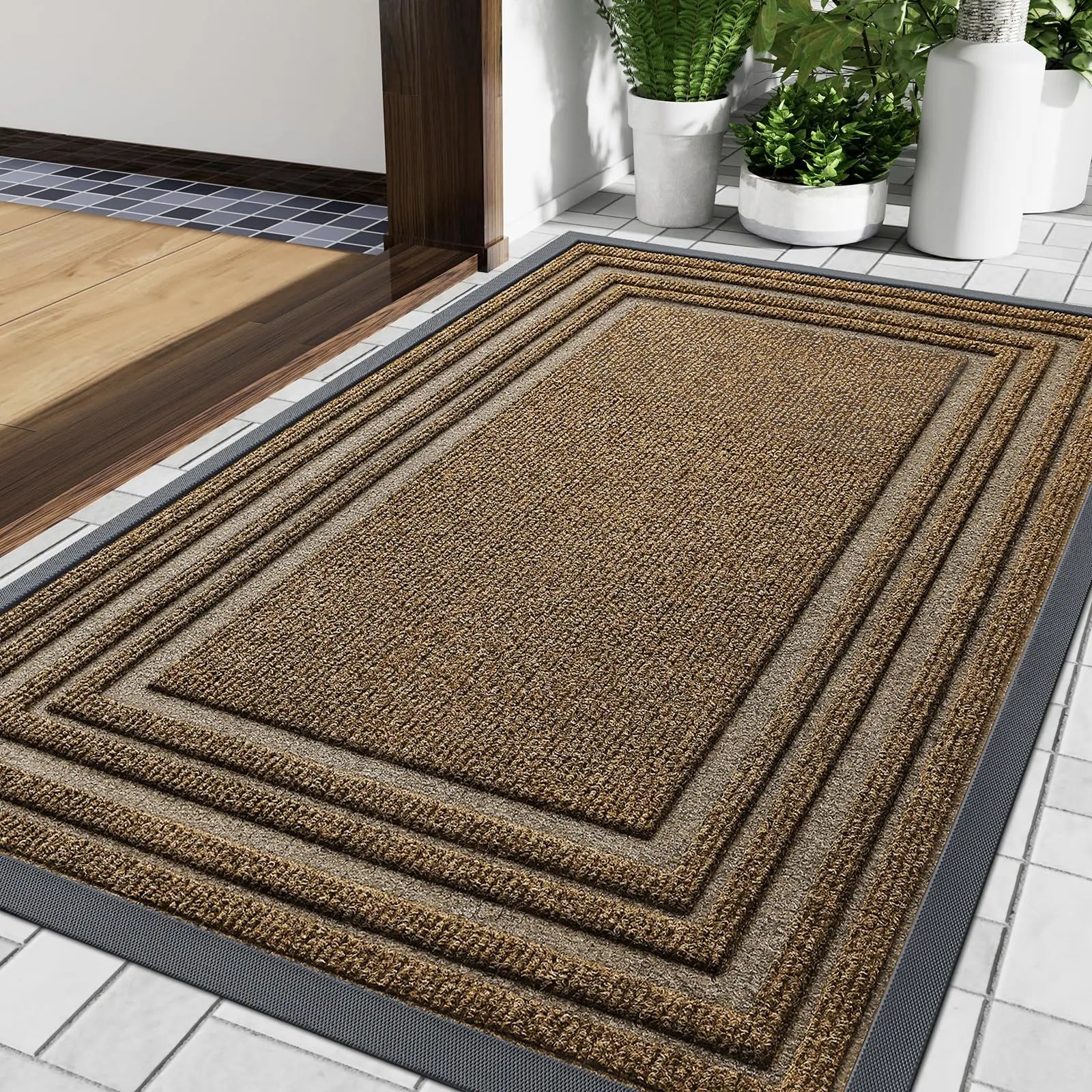 Luvo | Thin Non-Slip Doormat in Natural Rubber for Indoor and Outdoor Use