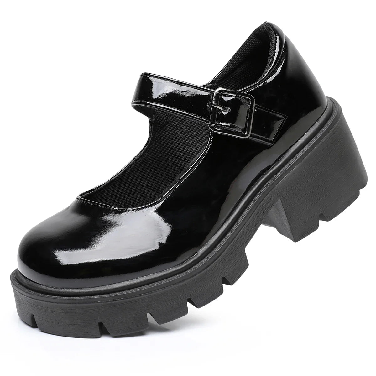 Luvo | Chaussures à plateau noires pour femme