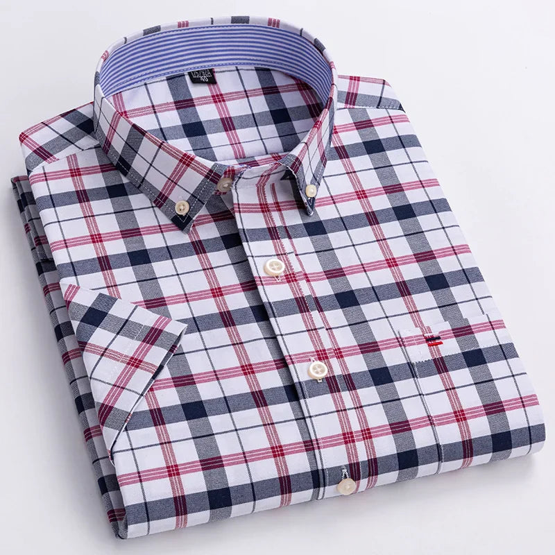 Luvo | Chemise boutonnée pour hommes - Manches courtes