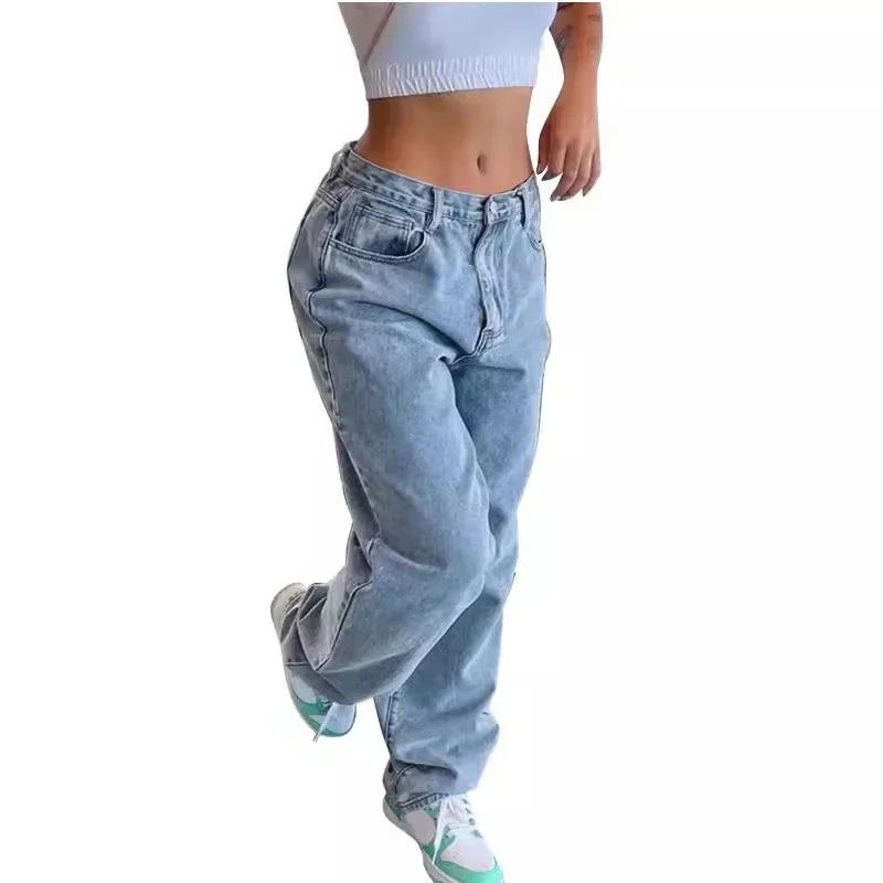 Luvo | Jean Baggy pour Femme – Décontracté