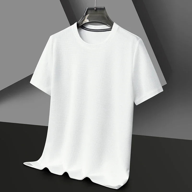 Luvo | T-shirt Texturé pour Homme – Manches Courtes & Col Rond