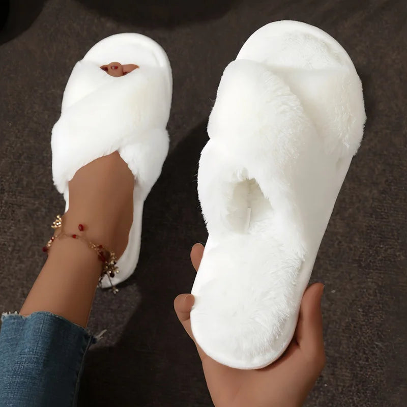 Luvo | Cozy Slippers for Women - Open Toe