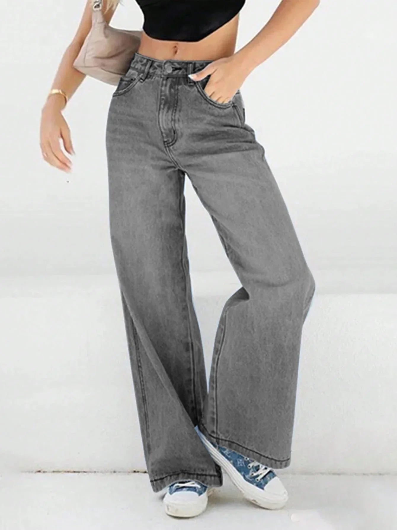 Luvo | Jean Baggy pour Femme - Taille Haute