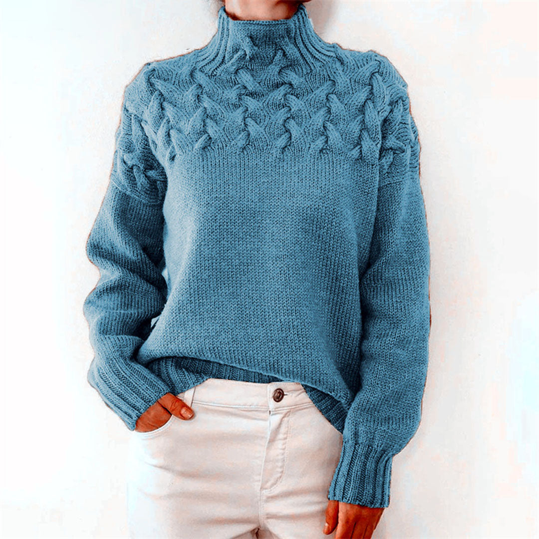 Luvo | Pull à Col Roulé en Maille pour Femme – Hiver