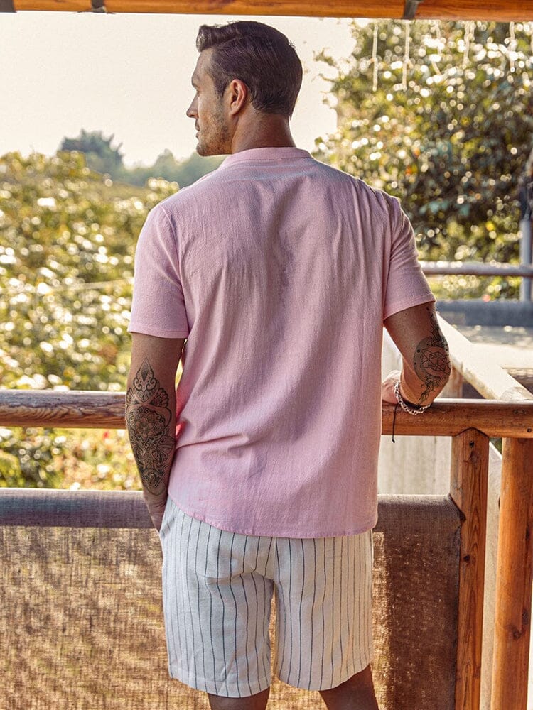 Luvo | Chemise de Plage en Lin à Boutons – Style Décontracté