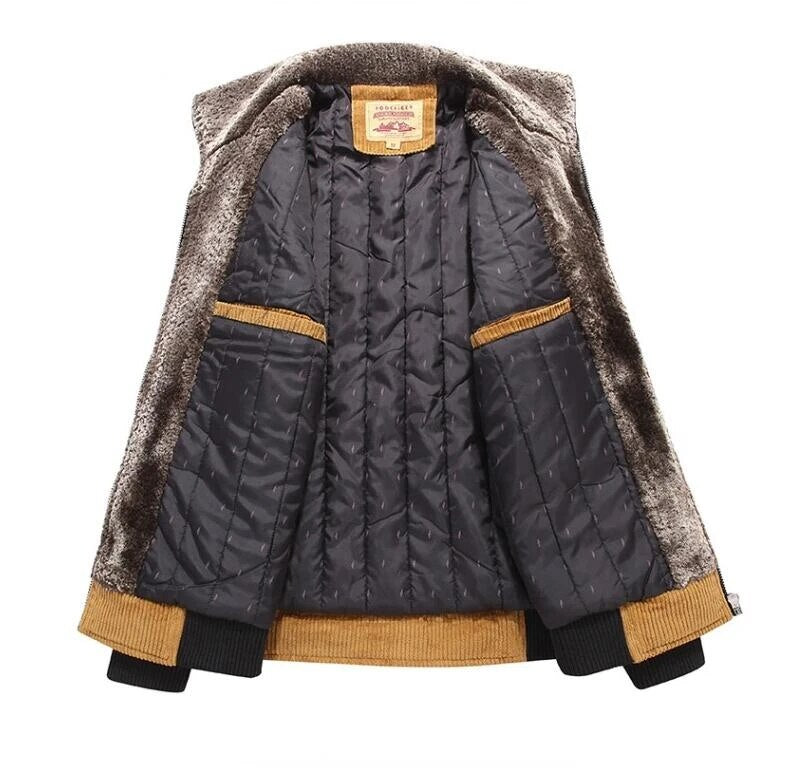 Luvo | Veste en Velours pour Homme – Avec Fermeture Éclair