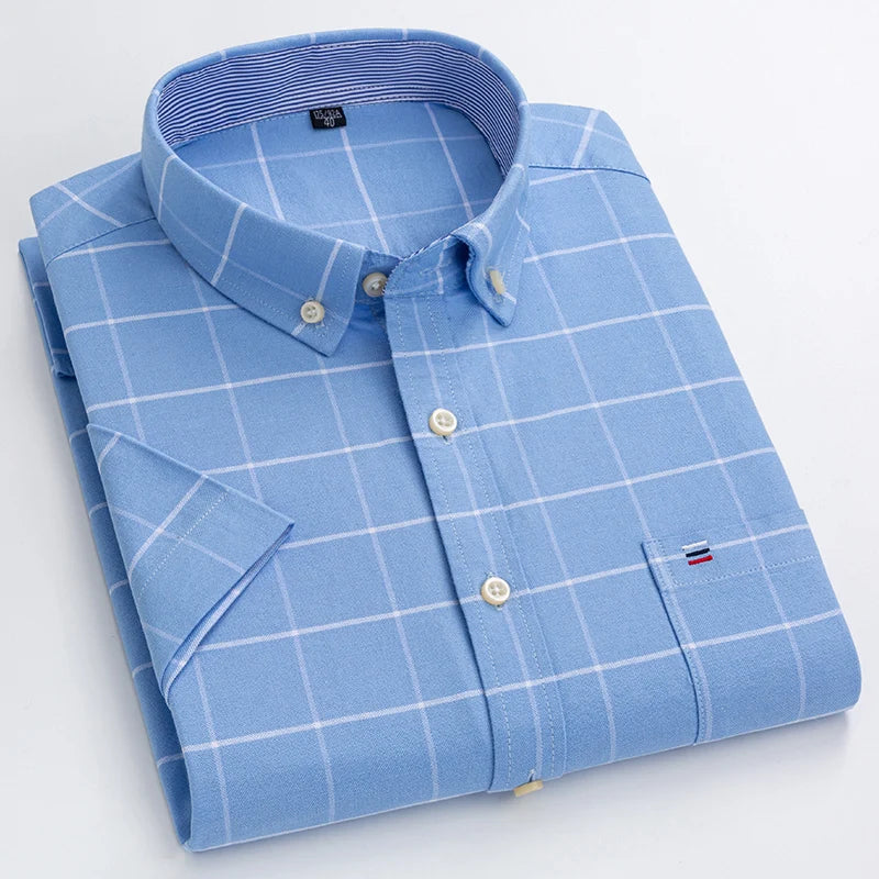 Luvo | Chemise boutonnée pour hommes - Manches courtes