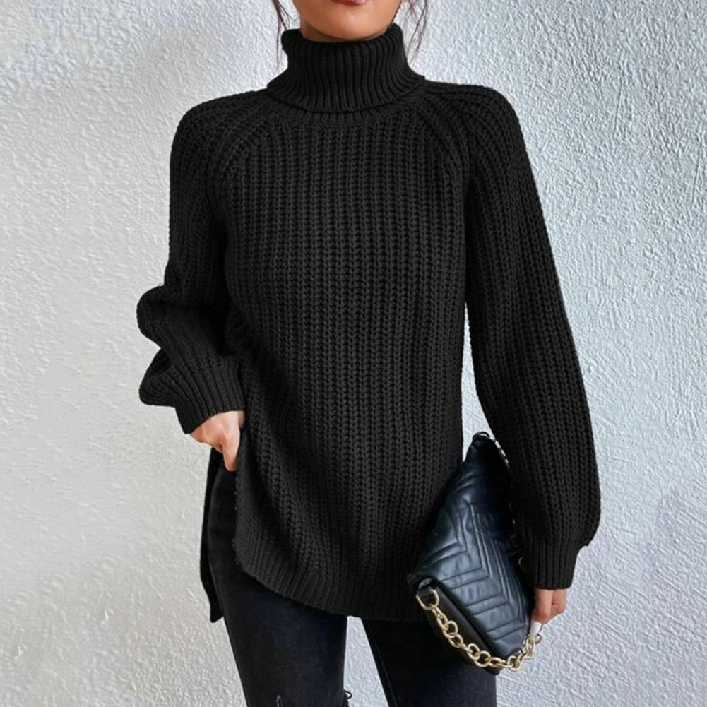 Luvo | Pull à col roulé pour femme à coupe ample – Manches longues