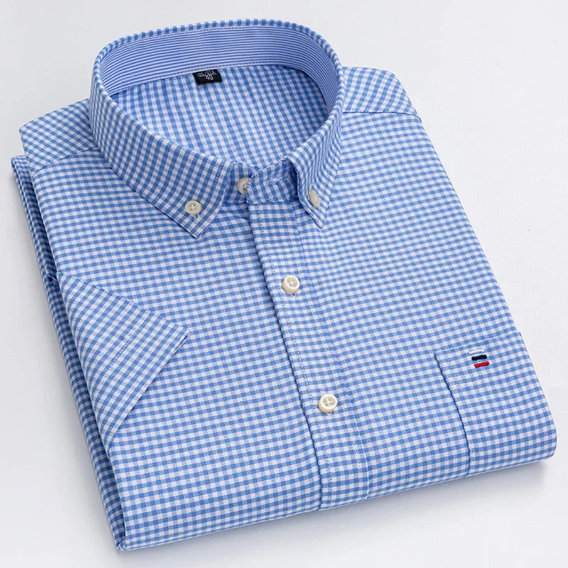 Luvo | Chemise boutonnée pour hommes - Manches courtes