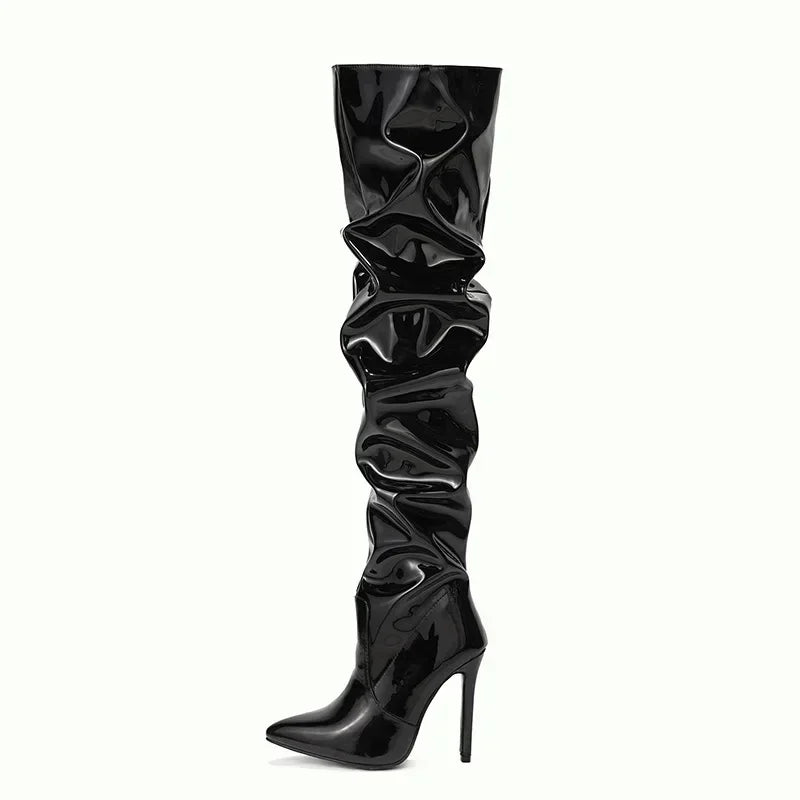 Luvo | Cuissardes pour femme – Talon aiguille avec bout pointu