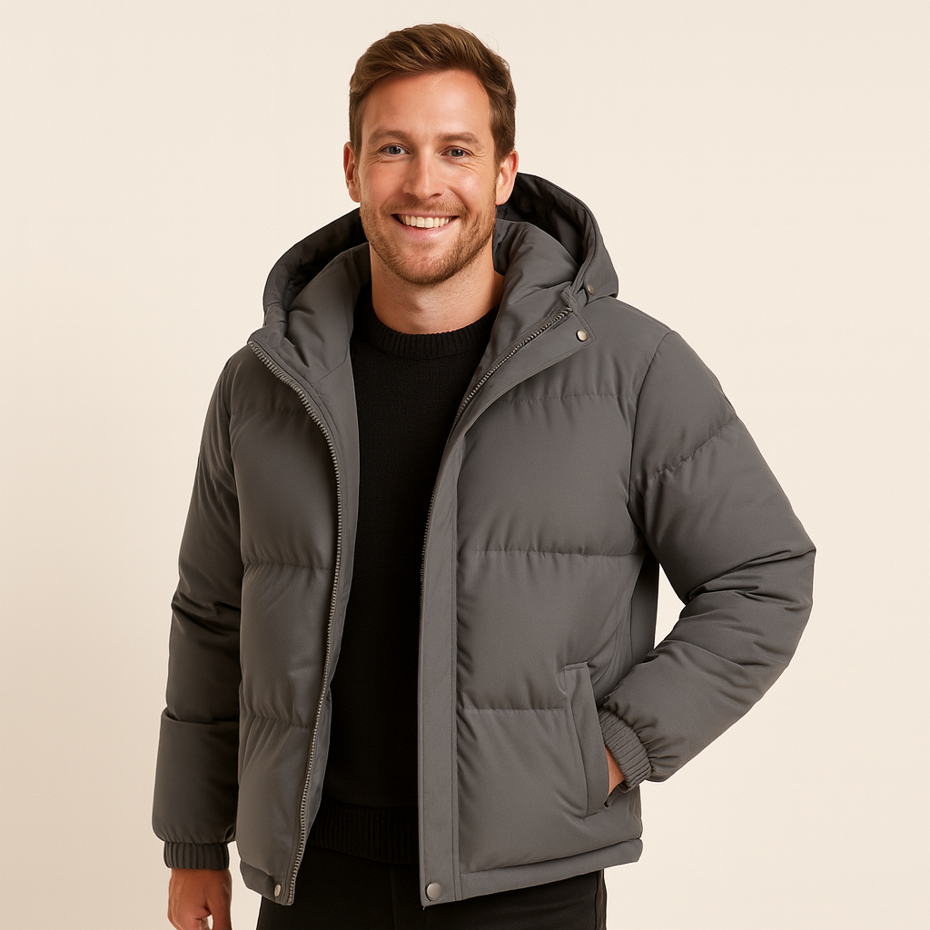 Luvo | Manteau Matelassée pour Homme – Isolée avec Capuche