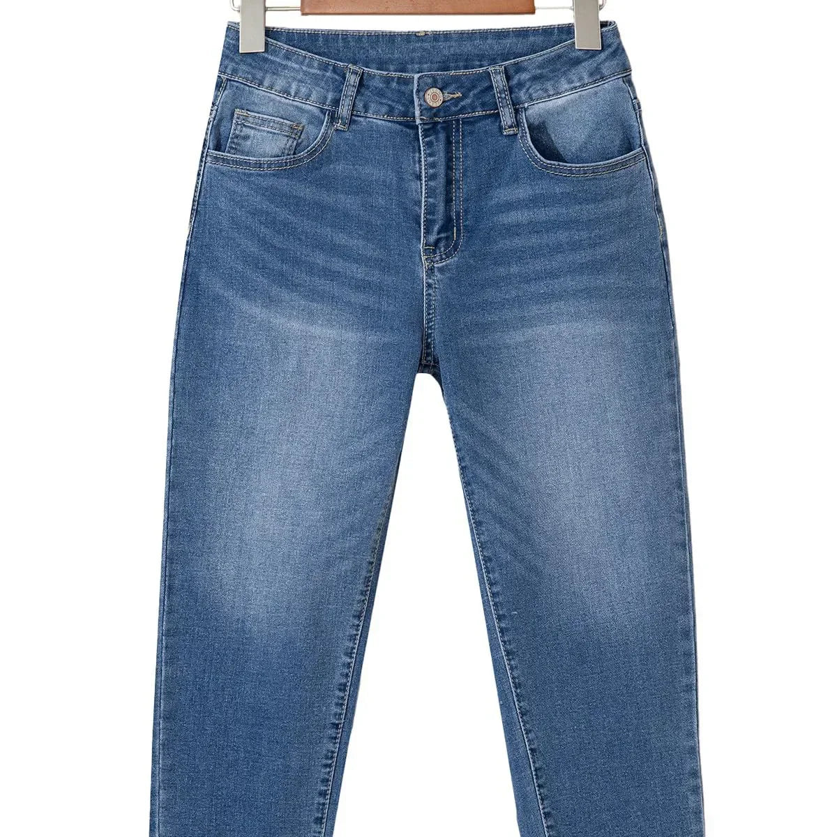 Luvo | Jean Mom Stylé pour Femme – Court