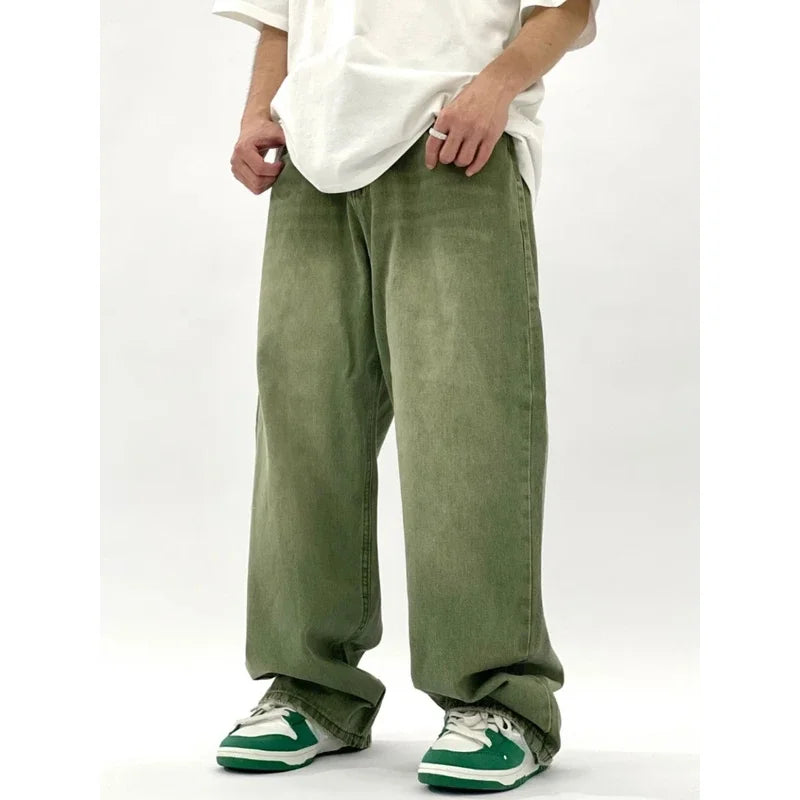 Luvo | Jean Baggy pour Homme - Vert