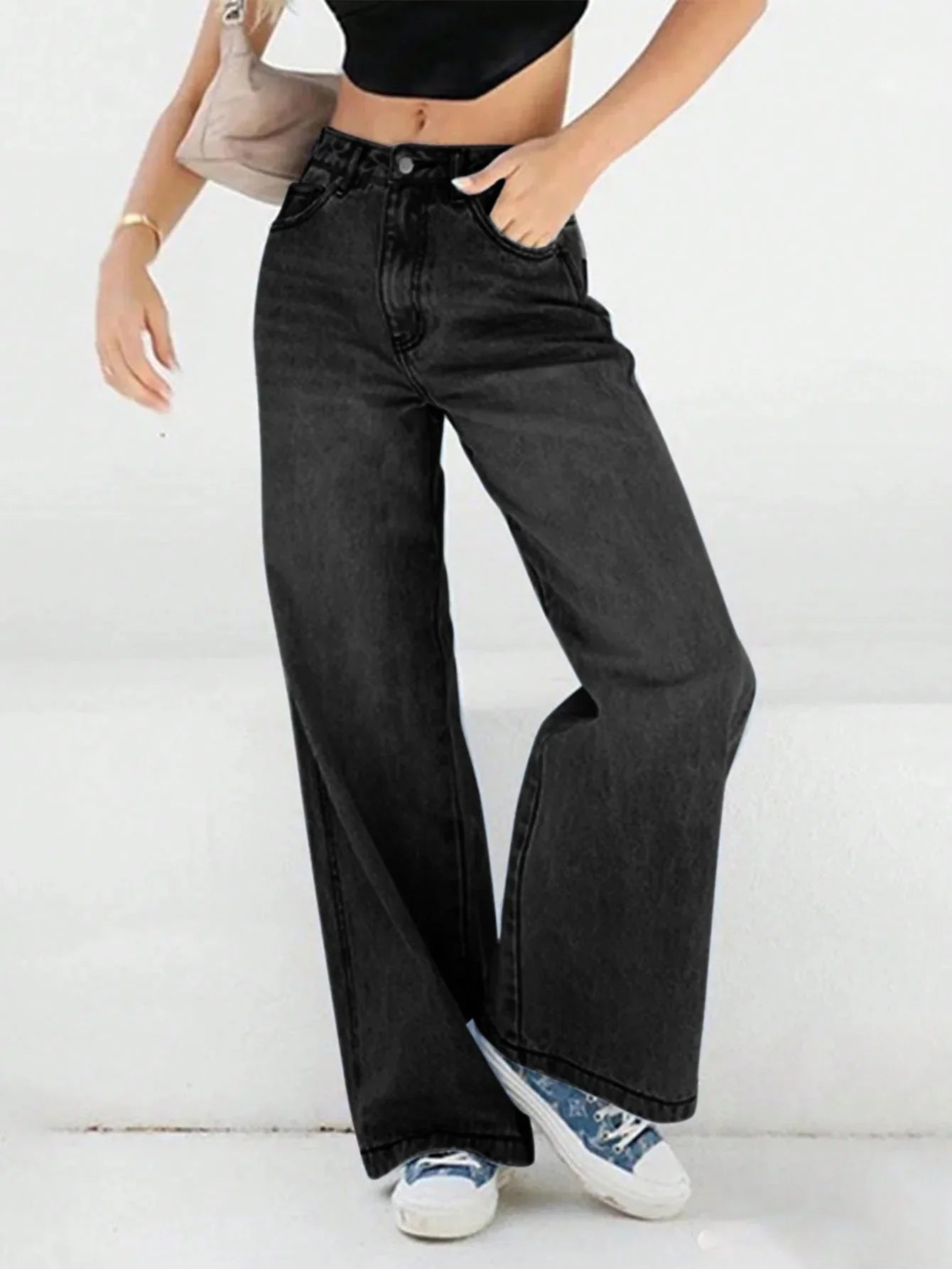 Luvo | Jean Baggy pour Femme - Taille Haute