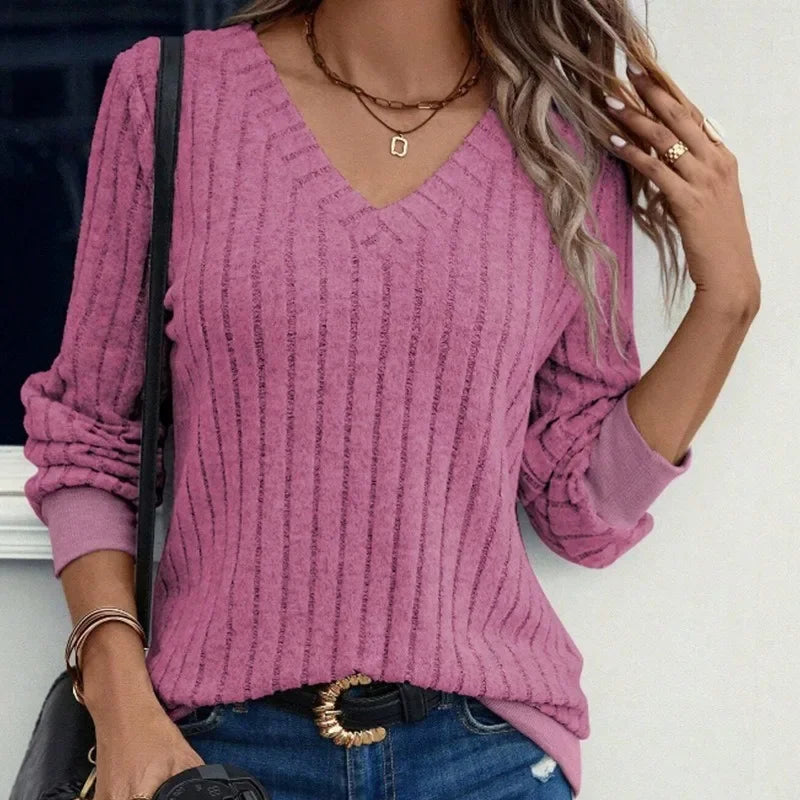 Luvo | Sweatshirt d’Hiver pour Femme – Col en V