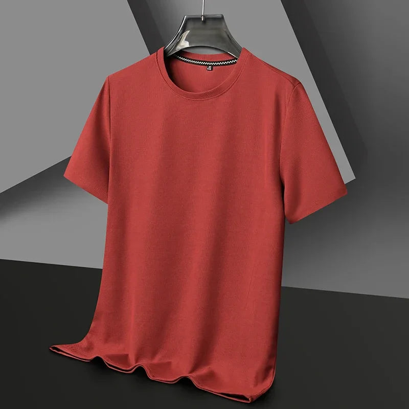 Luvo | T-shirt Texturé pour Homme – Manches Courtes & Col Rond