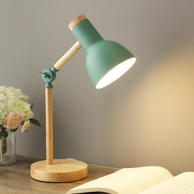 Luvo | Scandinavian Wooden Table Lamp – Foldable and Adjustable Design