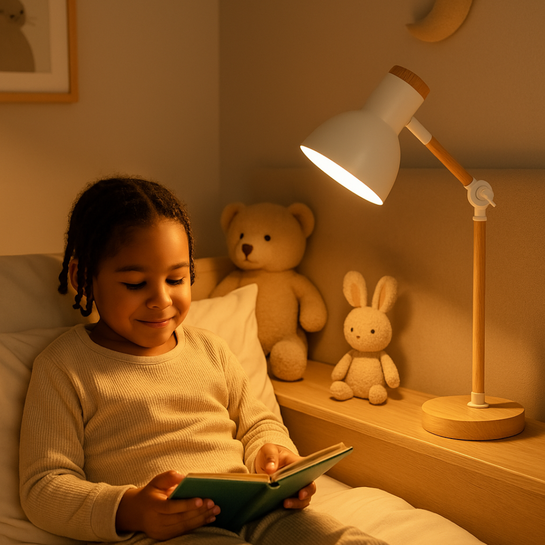 Luvo | Scandinavian Wooden Table Lamp – Foldable and Adjustable Design