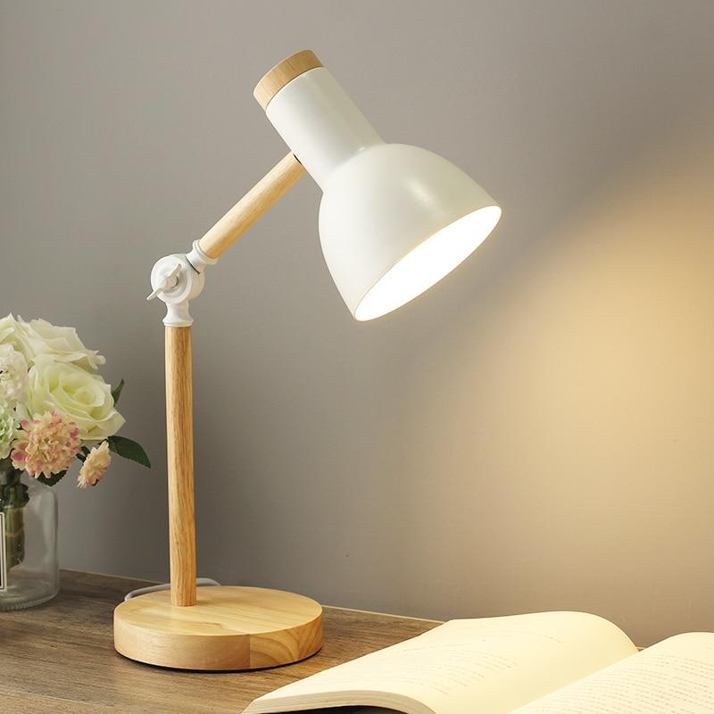 Luvo | Scandinavian Wooden Table Lamp – Foldable and Adjustable Design