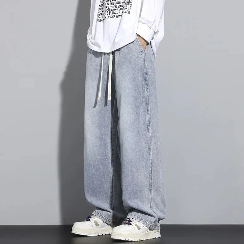 Luvo | Jean Baggy pour Homme - Cordon de Serrage Réglable