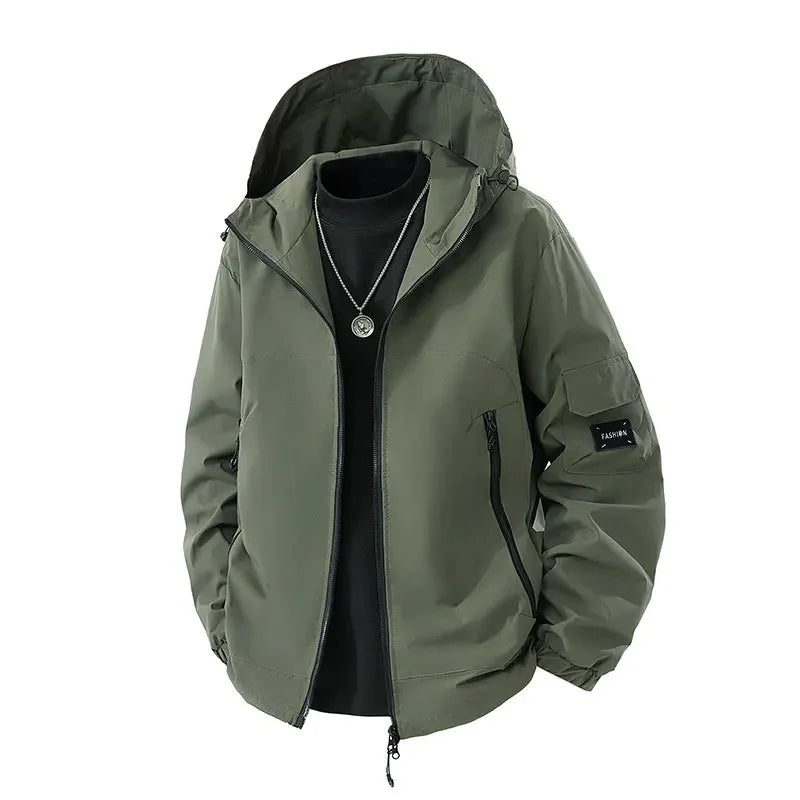 Luvo | Veste de Ski d’Hiver pour Homme avec Capuche – Grande Taille